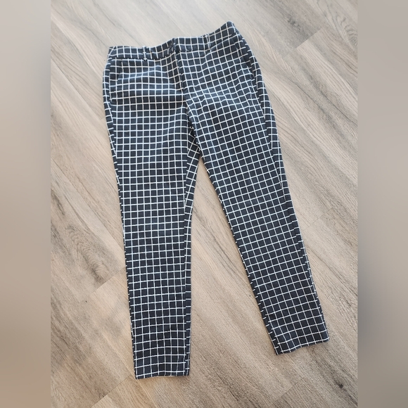 MICHAEL Michael Kors Checkered Black and White Skinny Trousers - Picture 1 of 14